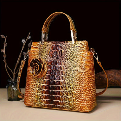 Women's Wallet – 2-Piece, Piece Crocodile Pattern Set Faux – detail view 7