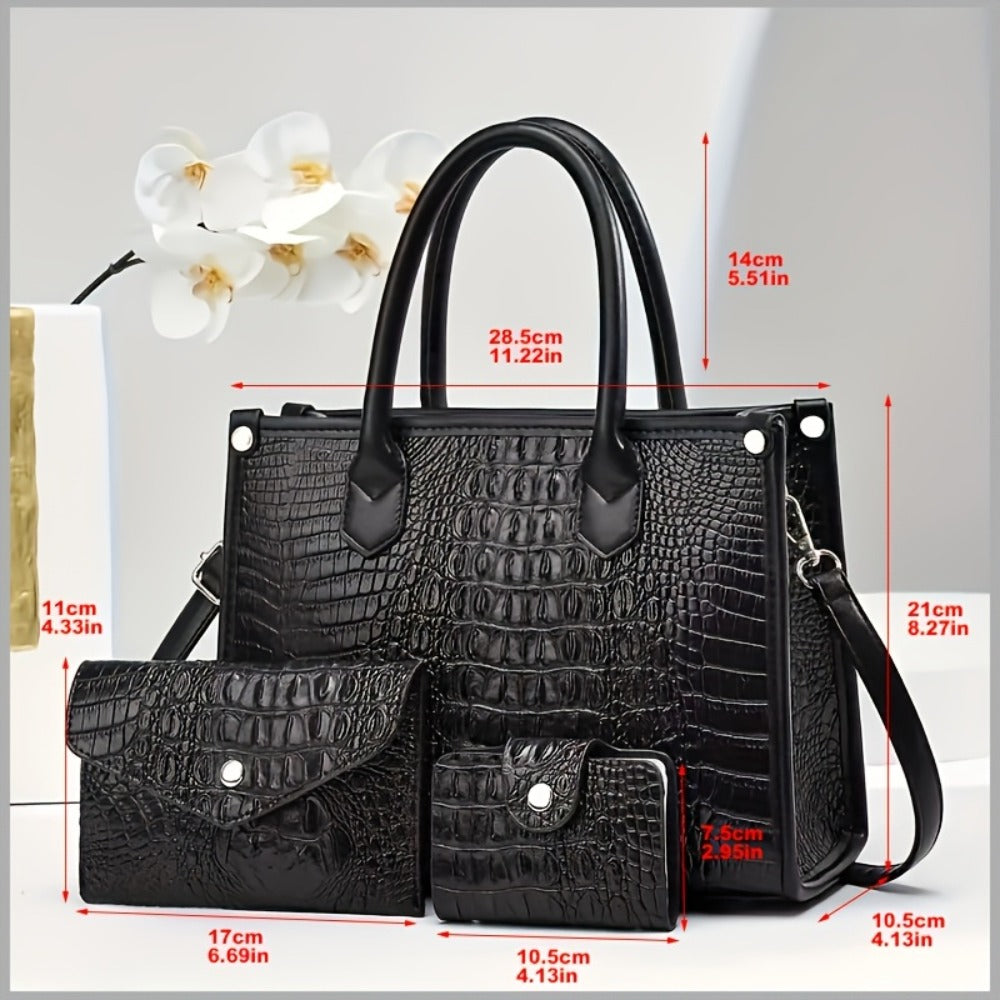 Women's Wallet – 3-Piece, 5 Colors, for Work & Everyday Use – detail view 2