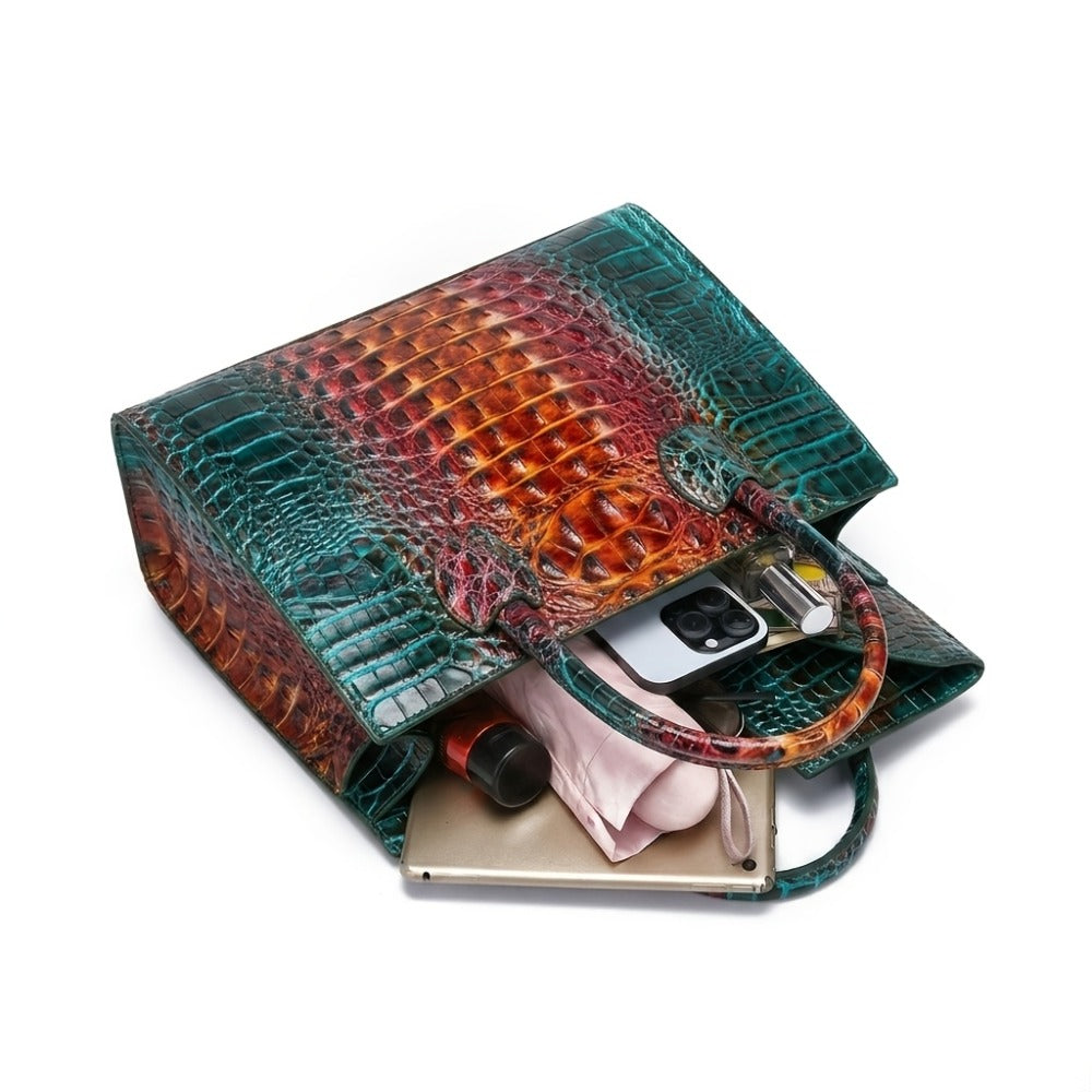 Women's Wallet – 3-Piece, Piece Crocodile Pattern Set Clutch – detail view 9