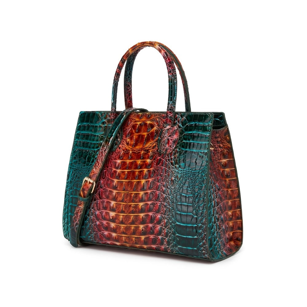 Women's Wallet – 3-Piece, Piece Crocodile Pattern Set Clutch – detail view 7