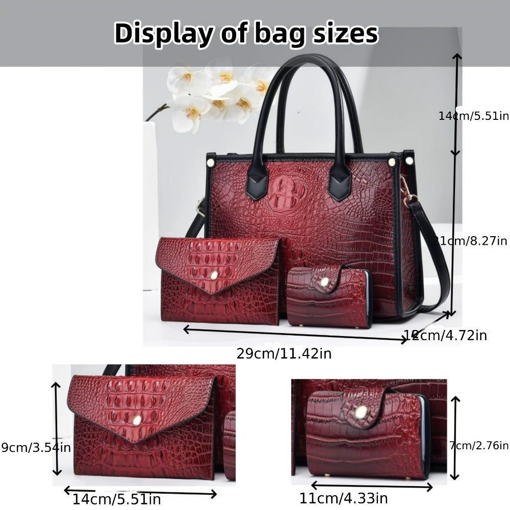 Women's Wallet – 3 Piece, 5 Colors, for Work – alternate view