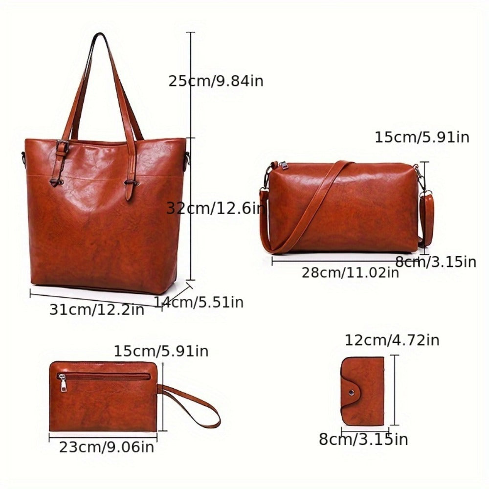 Women's Wallet – 4 Piece, 6 Colors, PU Leather – detail view 3
