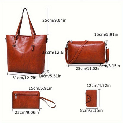 Women's Wallet – 4 Piece, 6 Colors, PU Leather – detail view 3