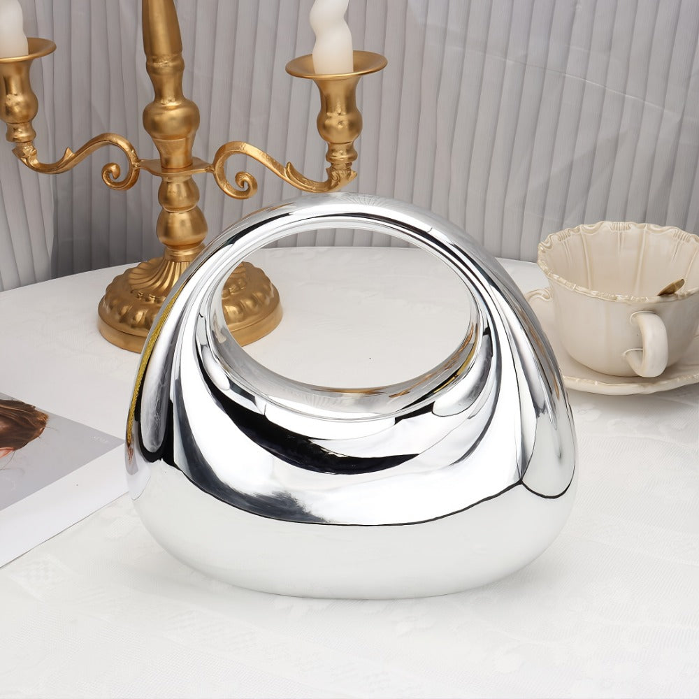 Women's Wallet – Acrylic Clutch Ball Shell Shape – detail view 3