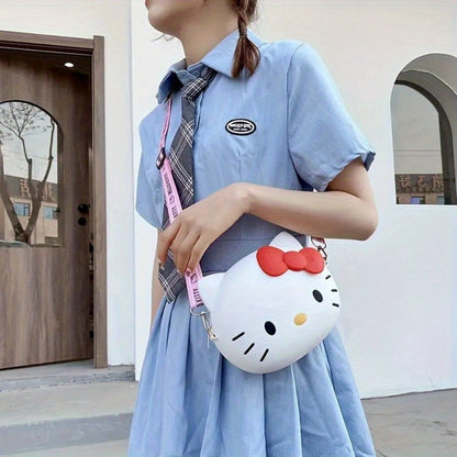 Women's Wallet – Adjustable Strap, Cute Kitty Anime Cat Coin – detail view 12