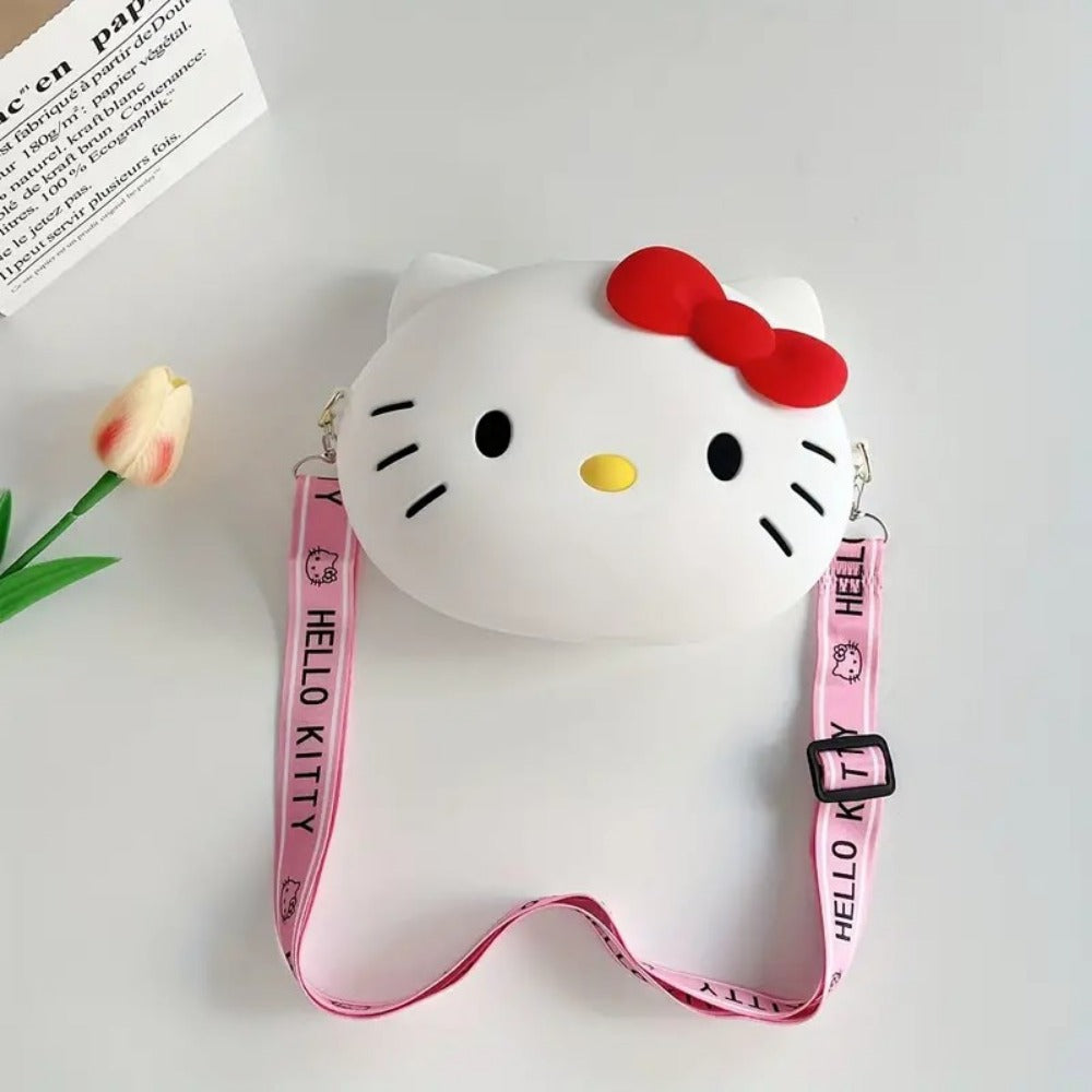 Women's Wallet – Adjustable Strap, Cute Kitty Anime Cat Coin – detail view 14