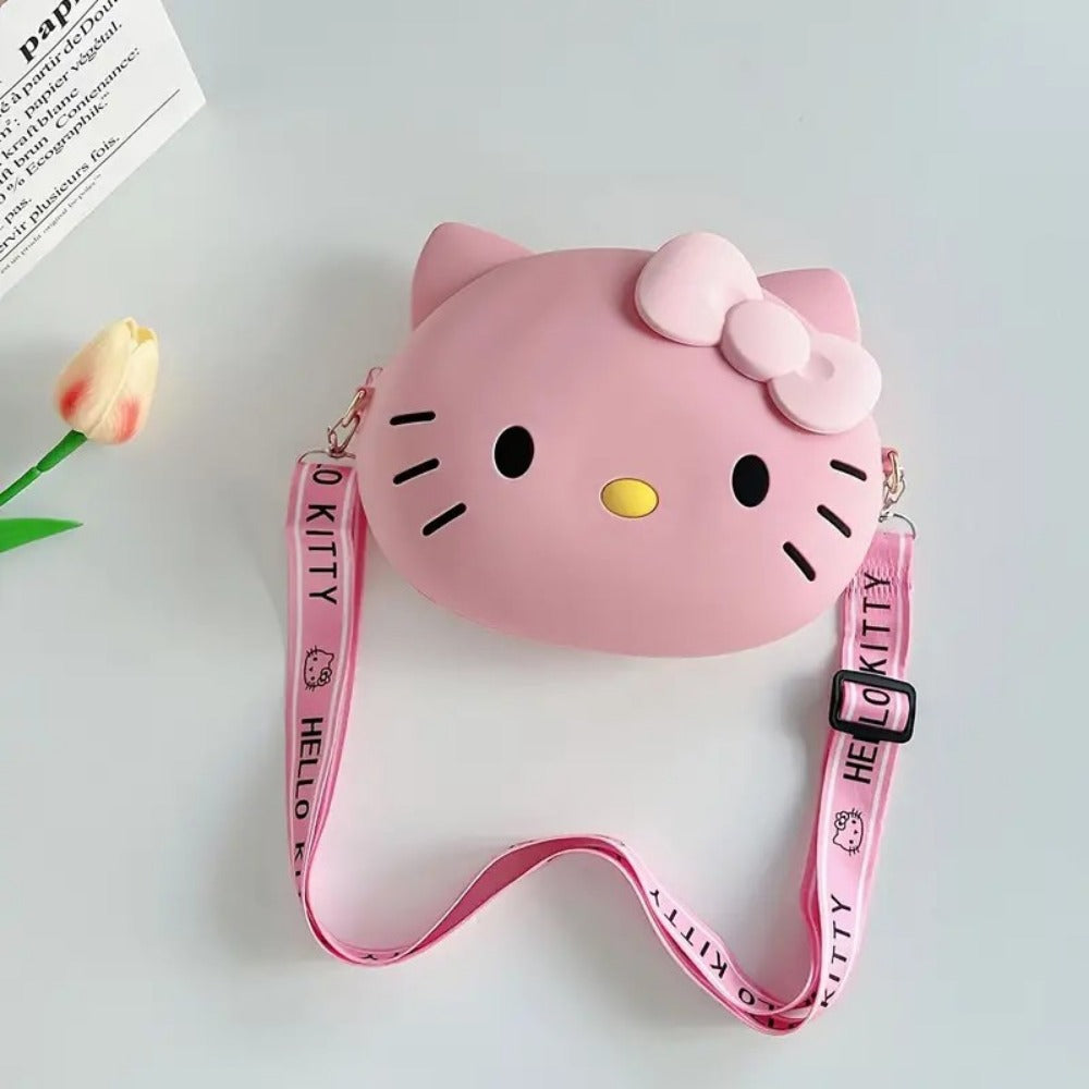 Women's Wallet – Adjustable Strap, Cute Kitty Anime Cat Coin – detail view 15