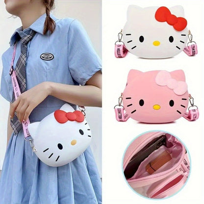 Women's Wallet – Adjustable Strap, Cute Kitty Anime Cat Coin – detail view 16