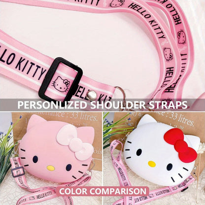 Women's Wallet – Adjustable Strap, Cute Kitty Anime Cat Coin – detail view 6