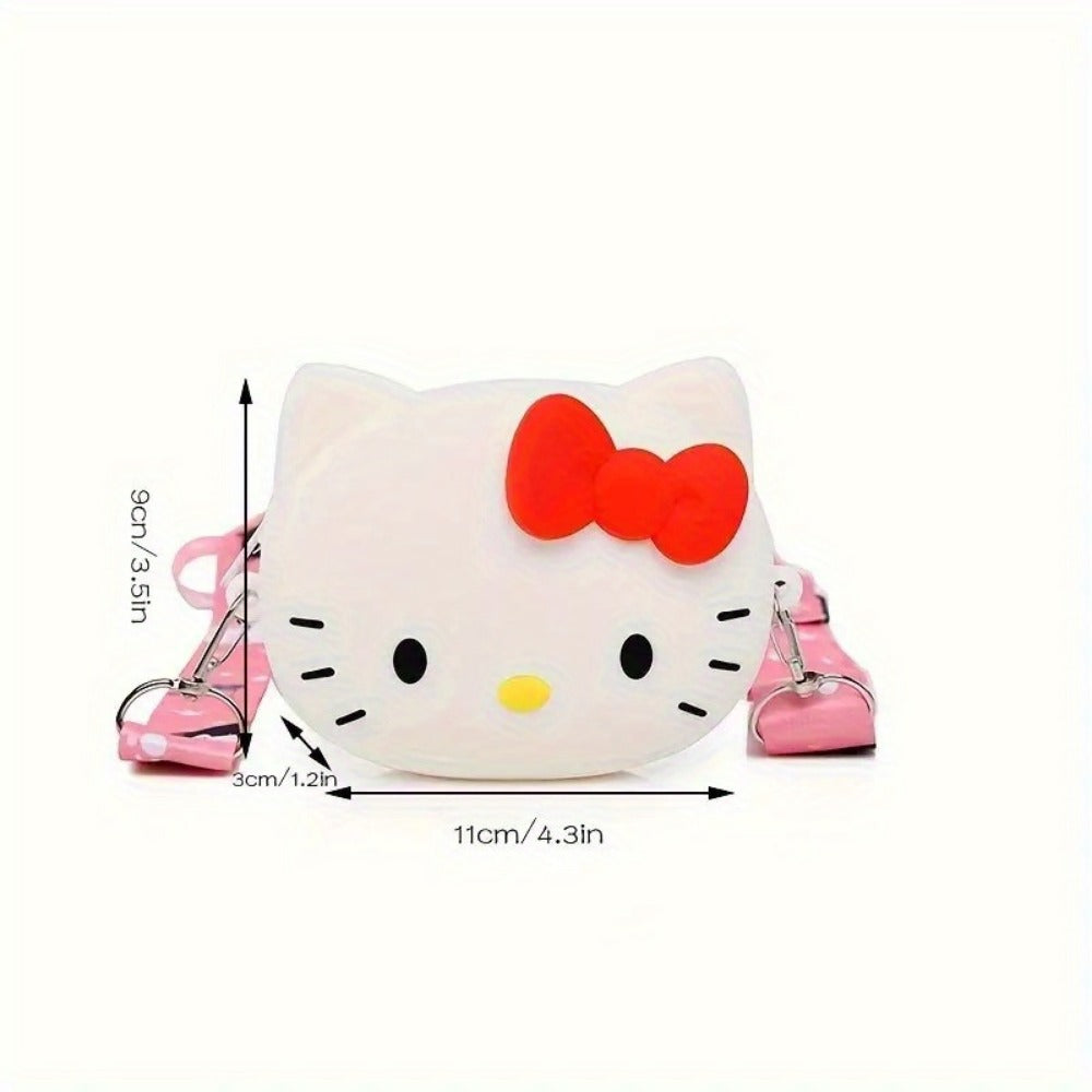Women's Wallet – Adjustable Strap, Cute Kitty Anime Cat Coin – detail view 11