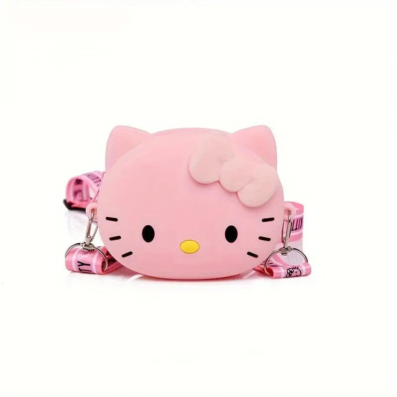 Women's Wallet – Adjustable Strap, Cute Kitty Anime Cat Coin – front view - product view 17