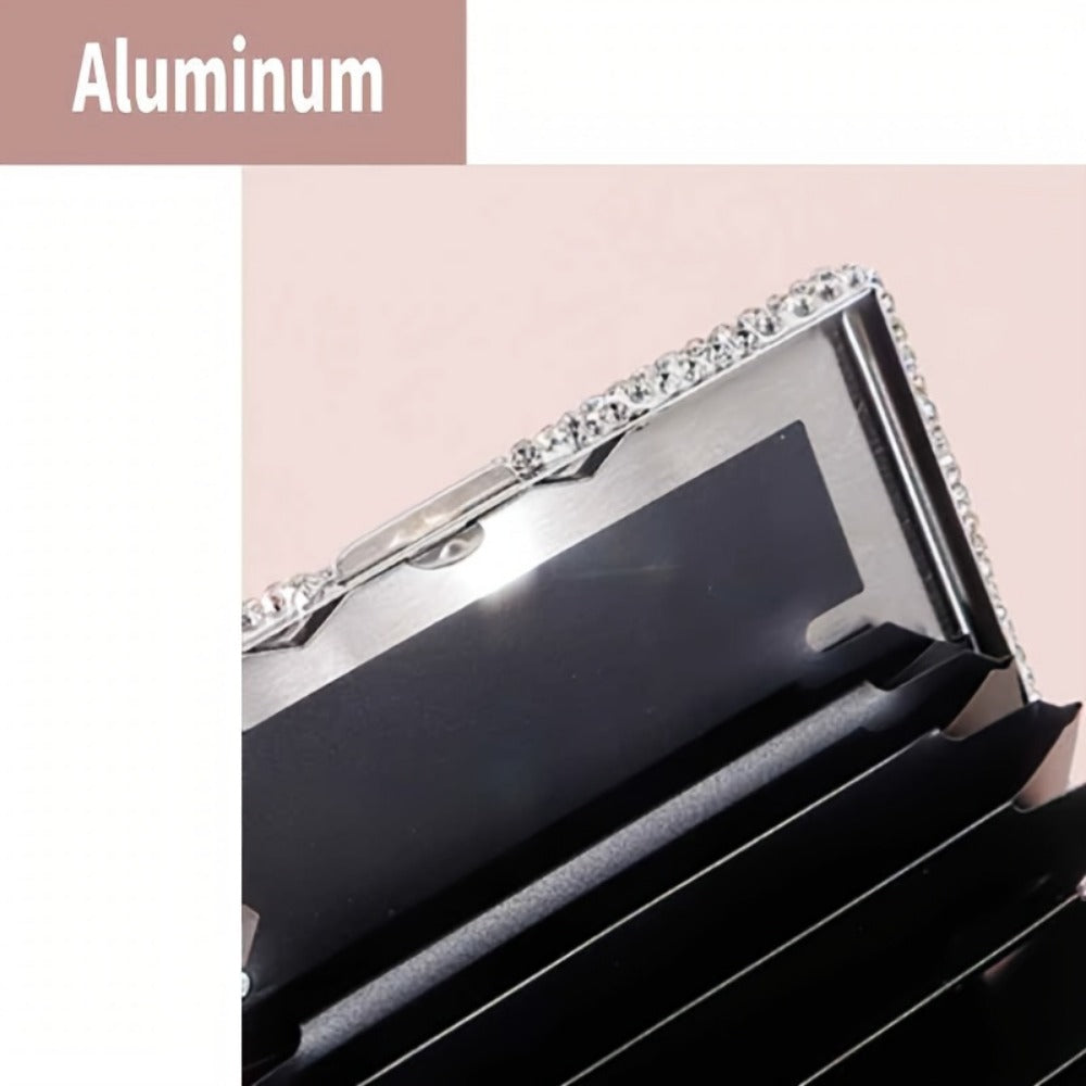 Women's Wallet – Aluminum Alloy Card Holder Anti – detail view 12