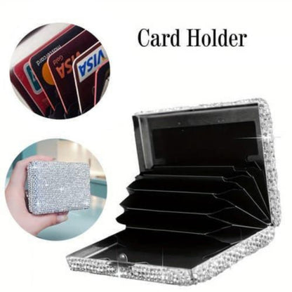 Women's Wallet – Aluminum Alloy Card Holder Anti – front view