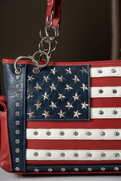 Women's Wallet – American Flag Set Patriotic Stars – detail view 12
