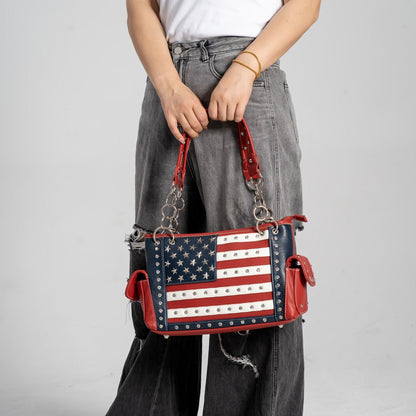 Women's Wallet – American Flag Set Patriotic Stars – detail view 5