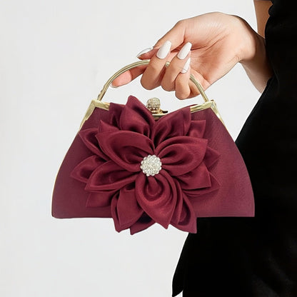 Women's Wallet – Beaded Flower Evening Vintage Clutch – detail view 7
