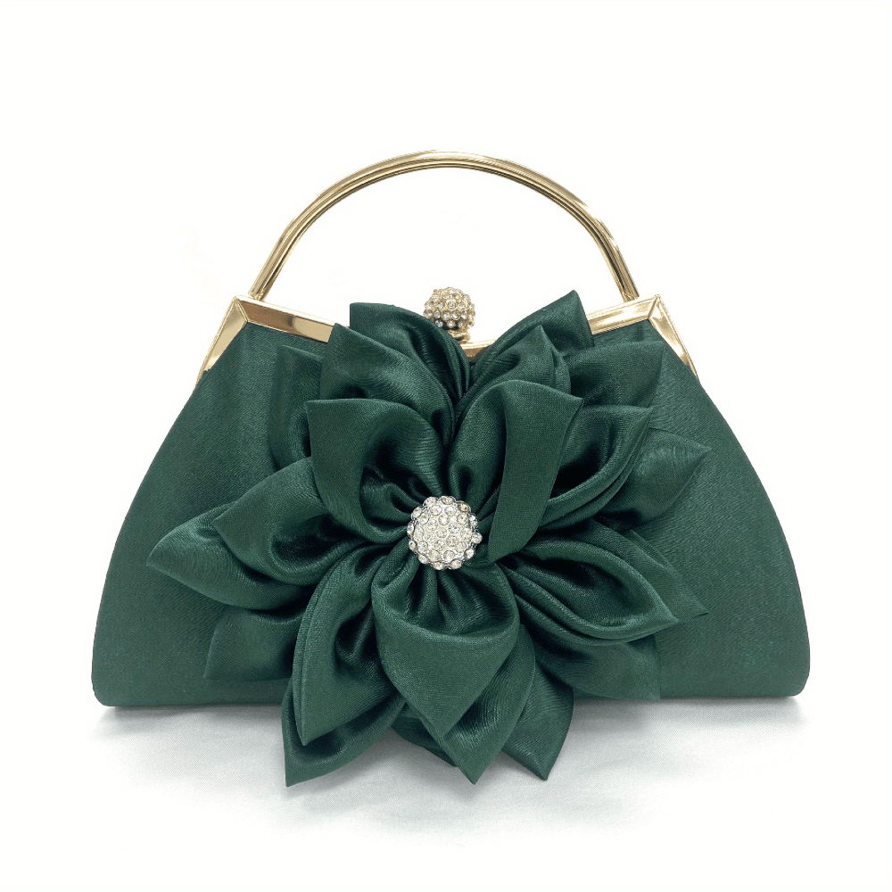 Women's Wallet – Beaded Flower Evening Vintage Clutch – detail view 3