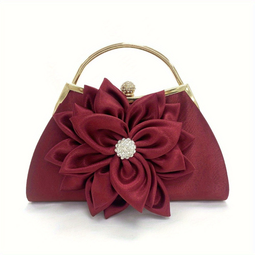 Women's Wallet – Beaded Flower Evening Vintage Clutch – front view - product view 34