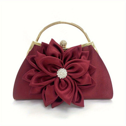 Women's Wallet – Beaded Flower Evening Vintage Clutch – front view - product view 34
