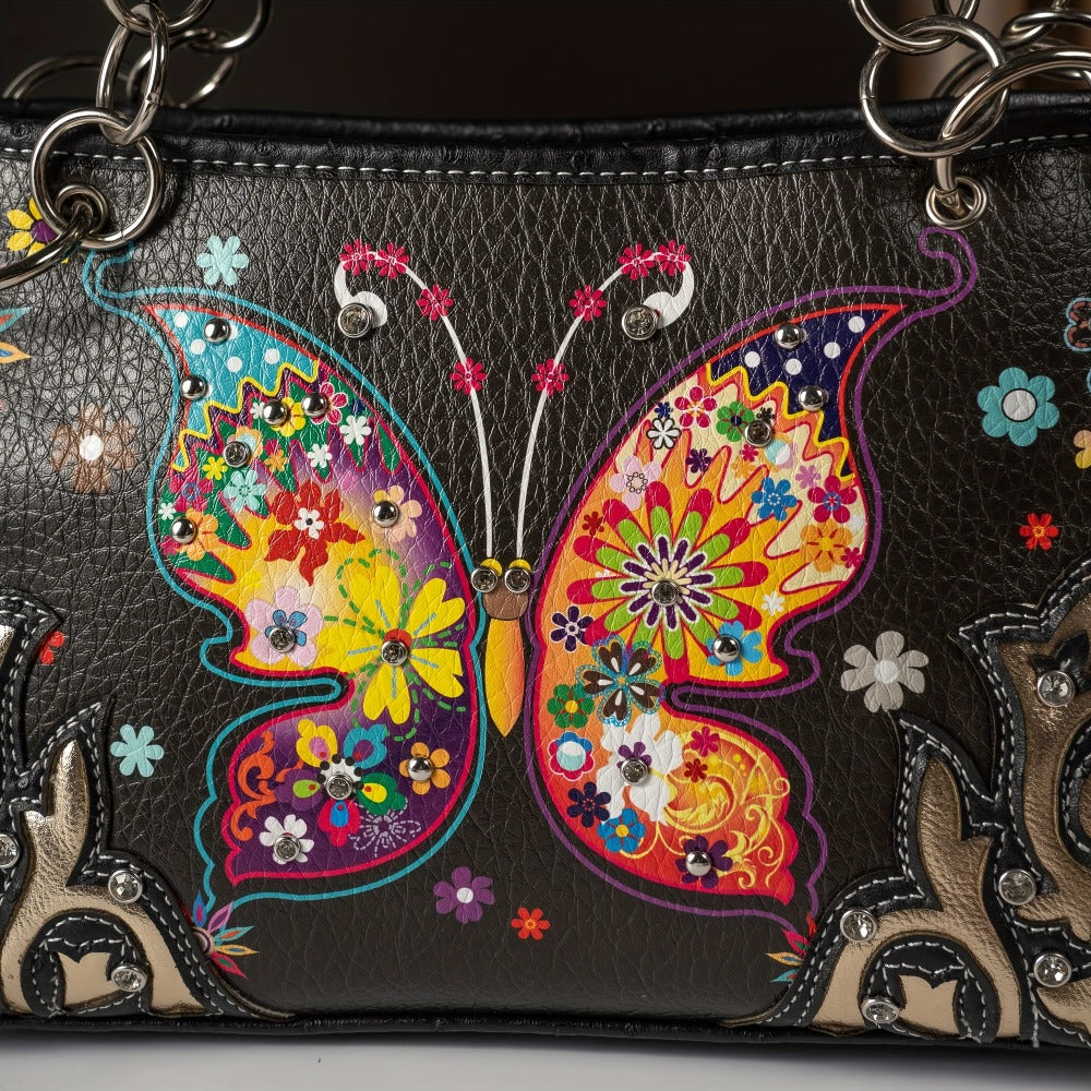 Women's Wallet – Butterfly Floral Western Set Phone – detail view 10