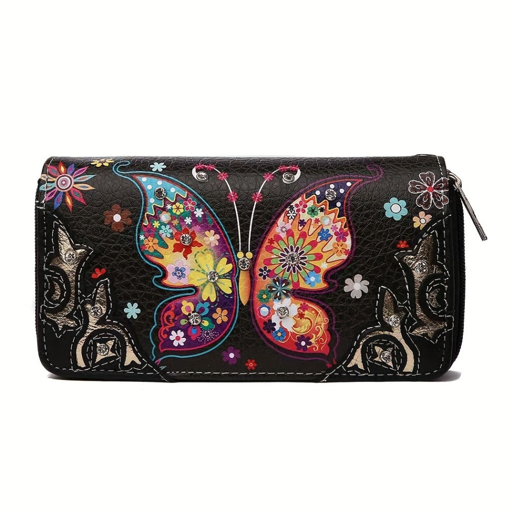 Women's Wallet – Butterfly Floral Western Set Phone – detail view 11