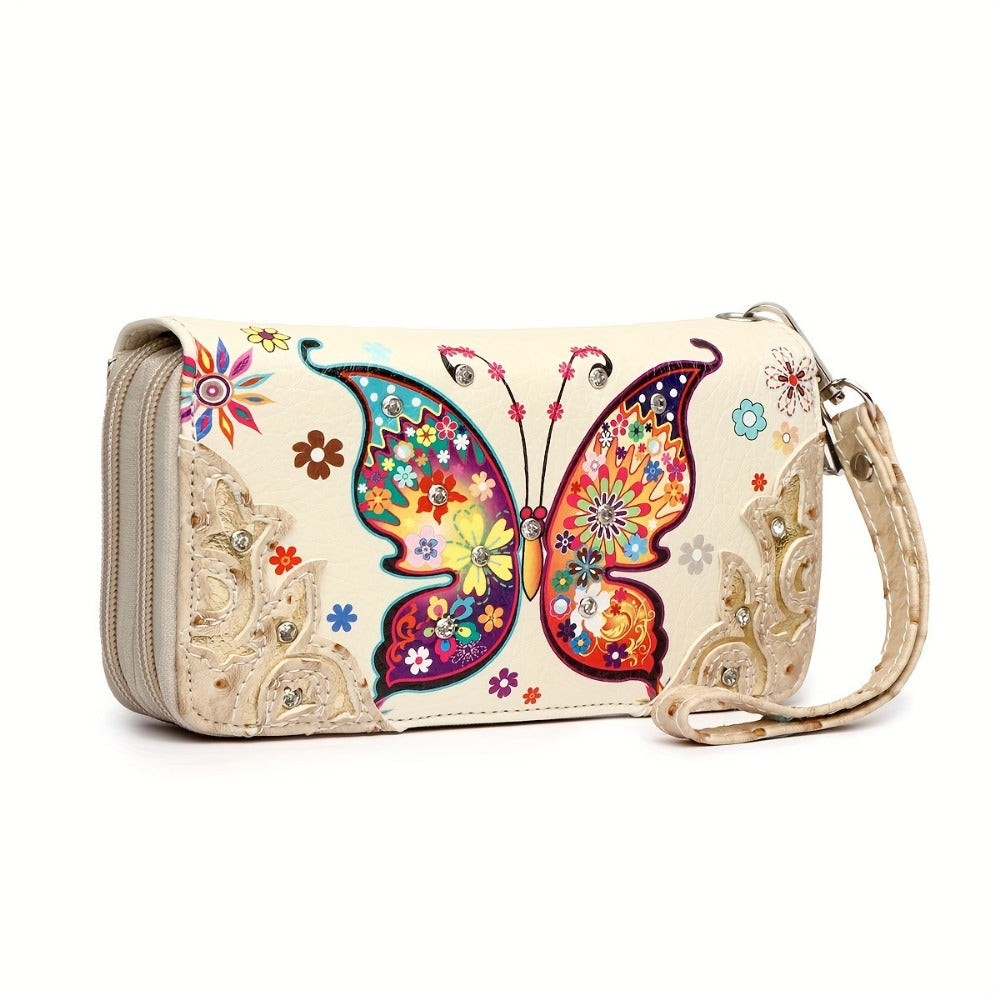 Women's Wallet – Butterfly Floral Western Set Phone – detail view 23