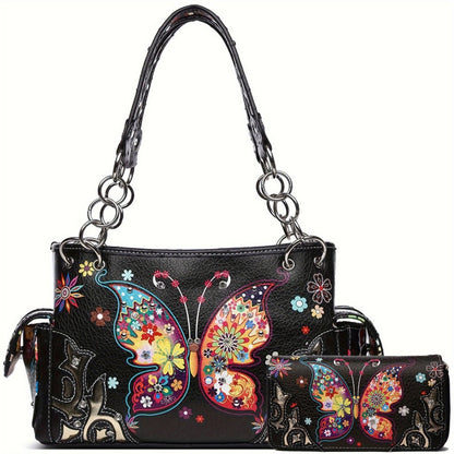 Women's Wallet – Butterfly Floral Western Set Phone – detail view 3