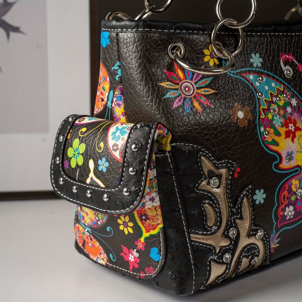 Women's Wallet – Butterfly Floral Western Set Phone – detail view 8