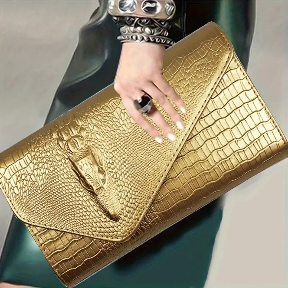 Women's Wallet – Envelope Clutch Magnetic Closure Embossed – detail view 19