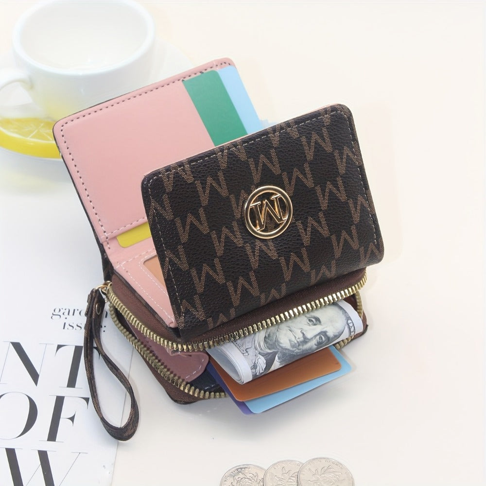 Women's Wallet – for Everyday Use, Designer Letter Print Trifold Fashionable – detail view 12