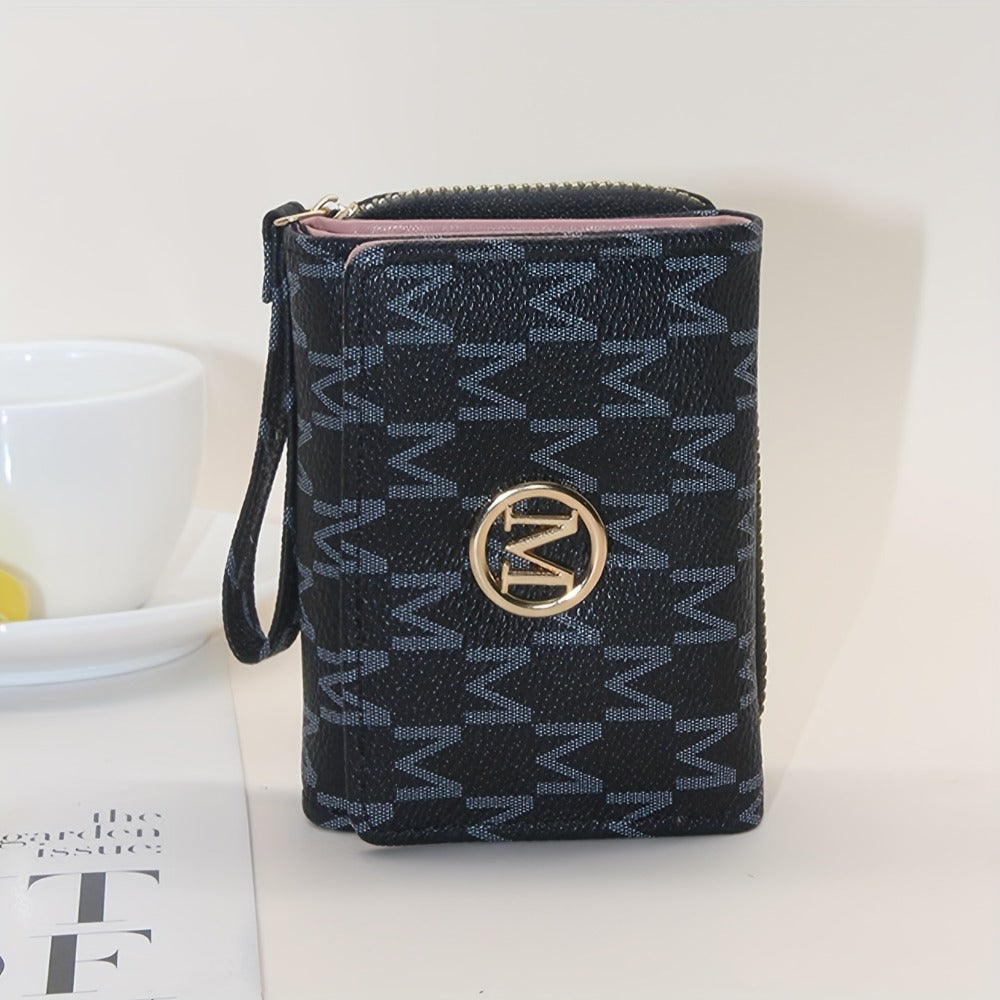Women's Wallet – for Everyday Use, Designer Letter Print Trifold Fashionable – detail view 6