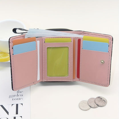 Women's Wallet – for Everyday Use, Designer Letter Print Trifold Fashionable – detail view 7