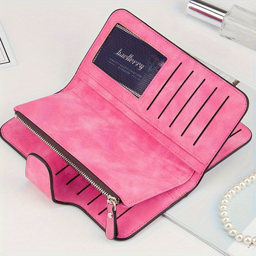 Women's Wallet – for Everyday Use, Trifold Long Card Slots Synthetic – detail view 8