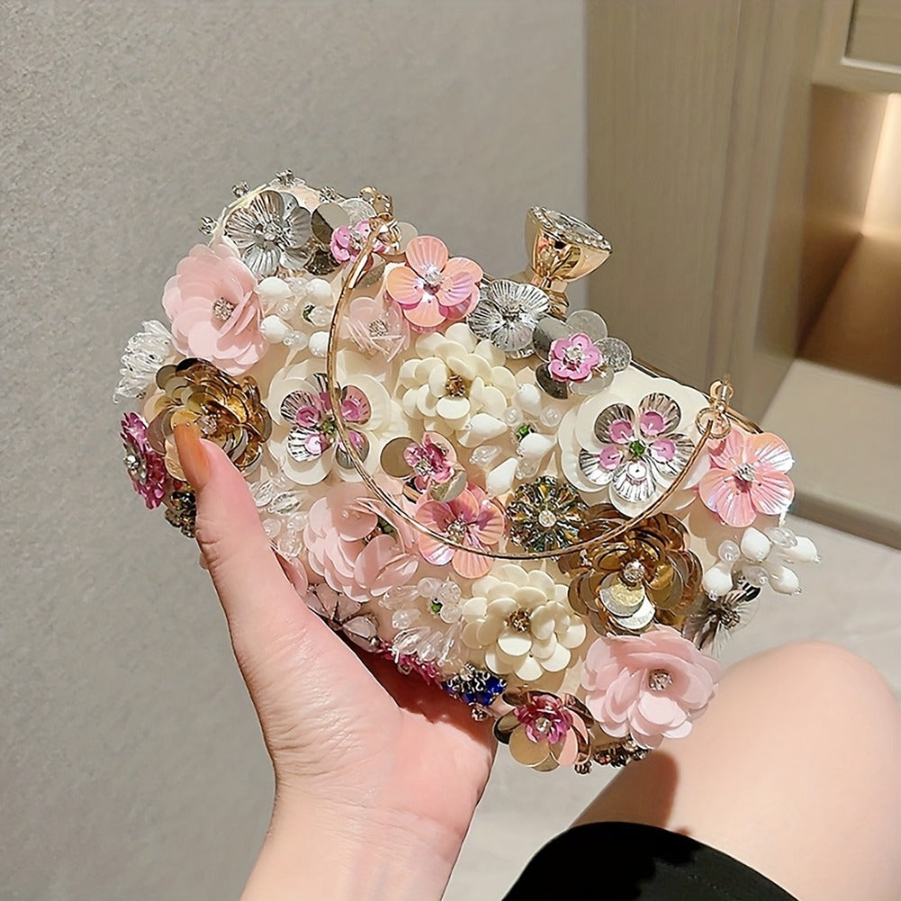 Women's Wallet – Floral Small Square Handheld Fairy – detail view 12