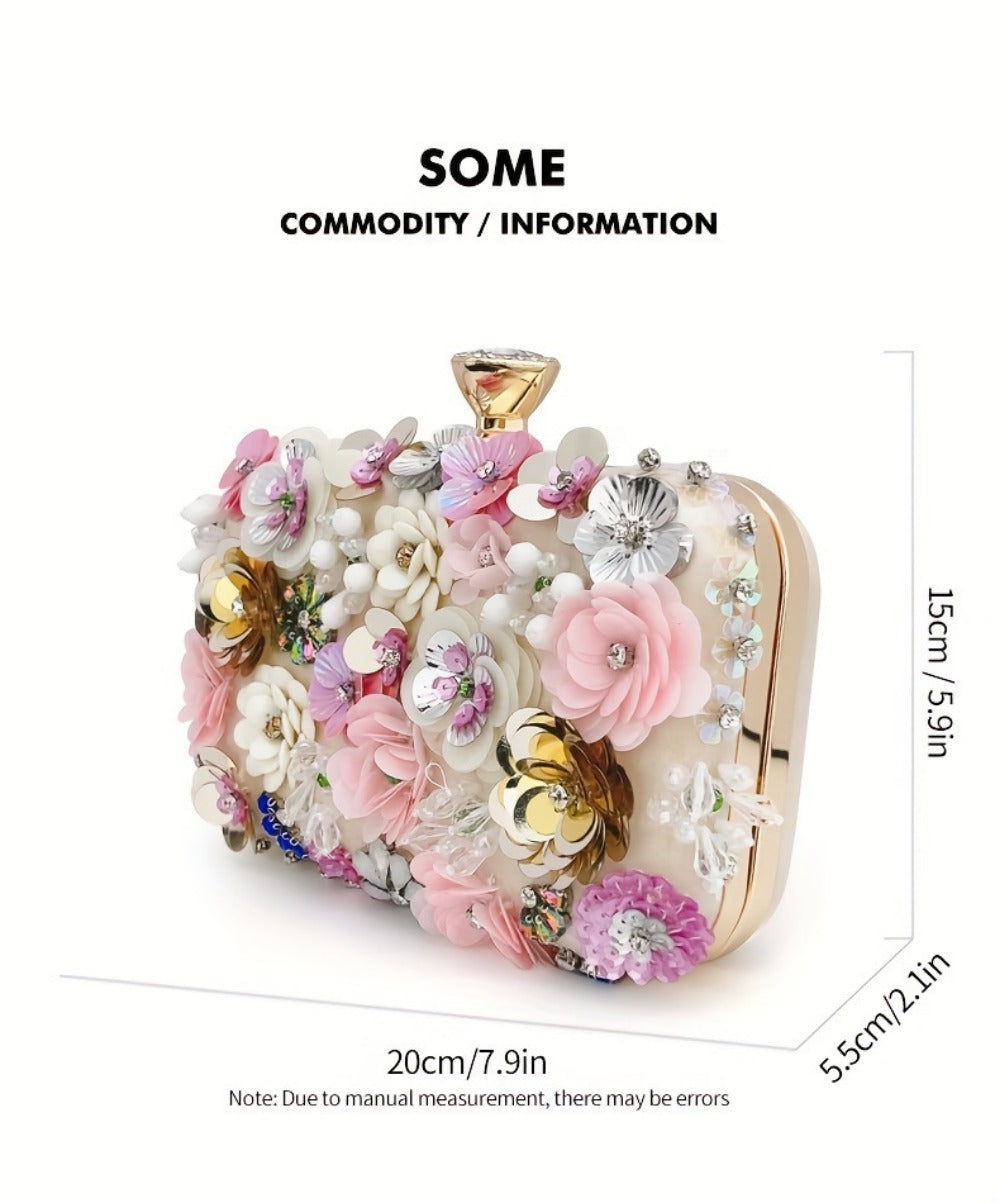 Women's Wallet – Floral Small Square Handheld Fairy – detail view 15