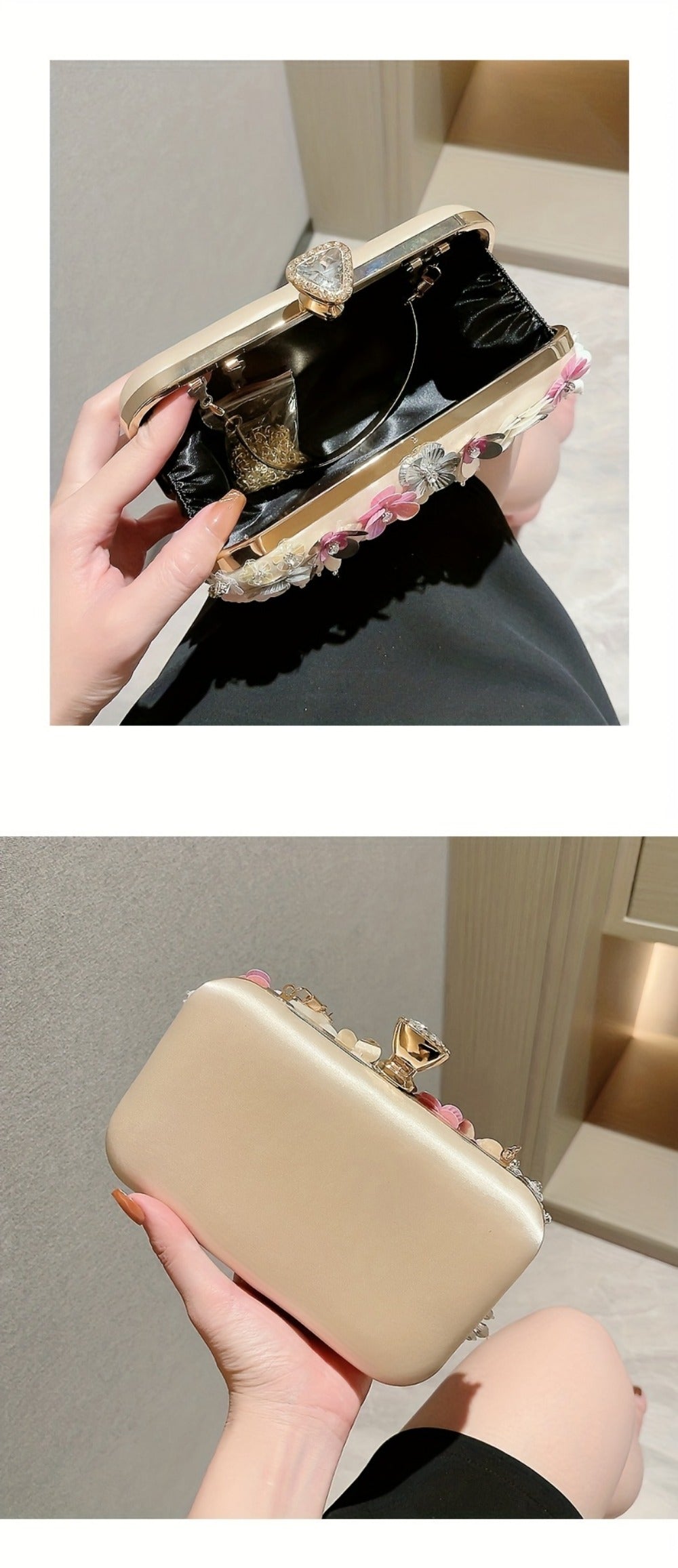 Women's Wallet – Floral Small Square Handheld Fairy – detail view 18