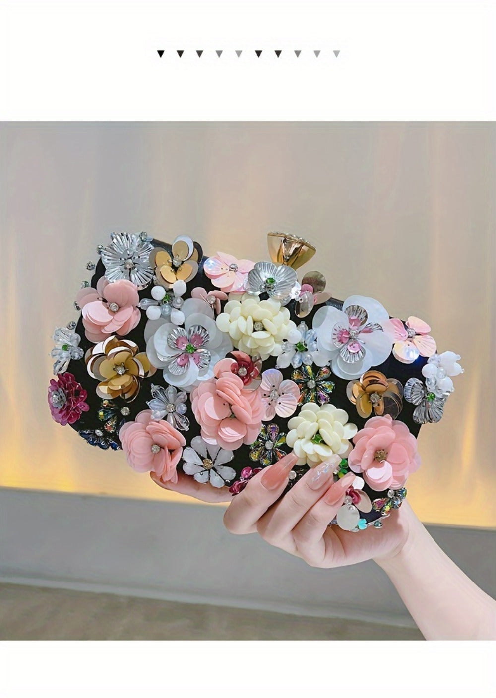 Women's Wallet – Floral Small Square Handheld Fairy – detail view 22