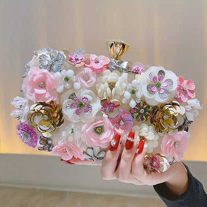 Women's Wallet – Floral Small Square Handheld Fairy – front view