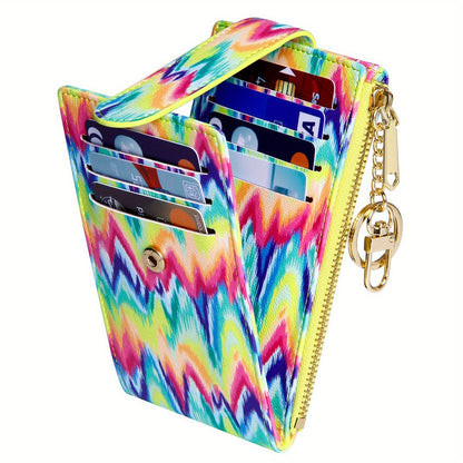 Women's Wallet – Foldable, Rfid Zipper Coin Colorful Mandala – detail view 17