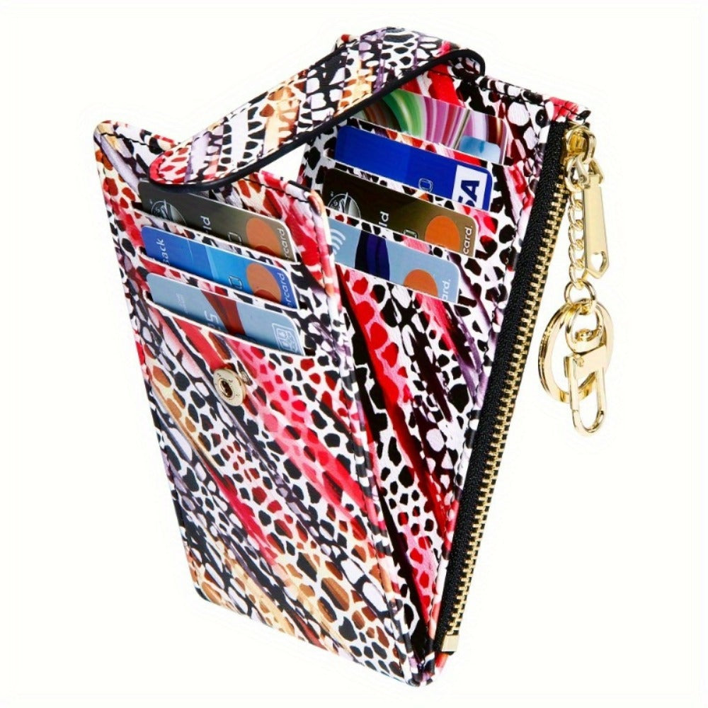 Women's Wallet – Foldable, Rfid Zipper Coin Colorful Mandala – detail view 8