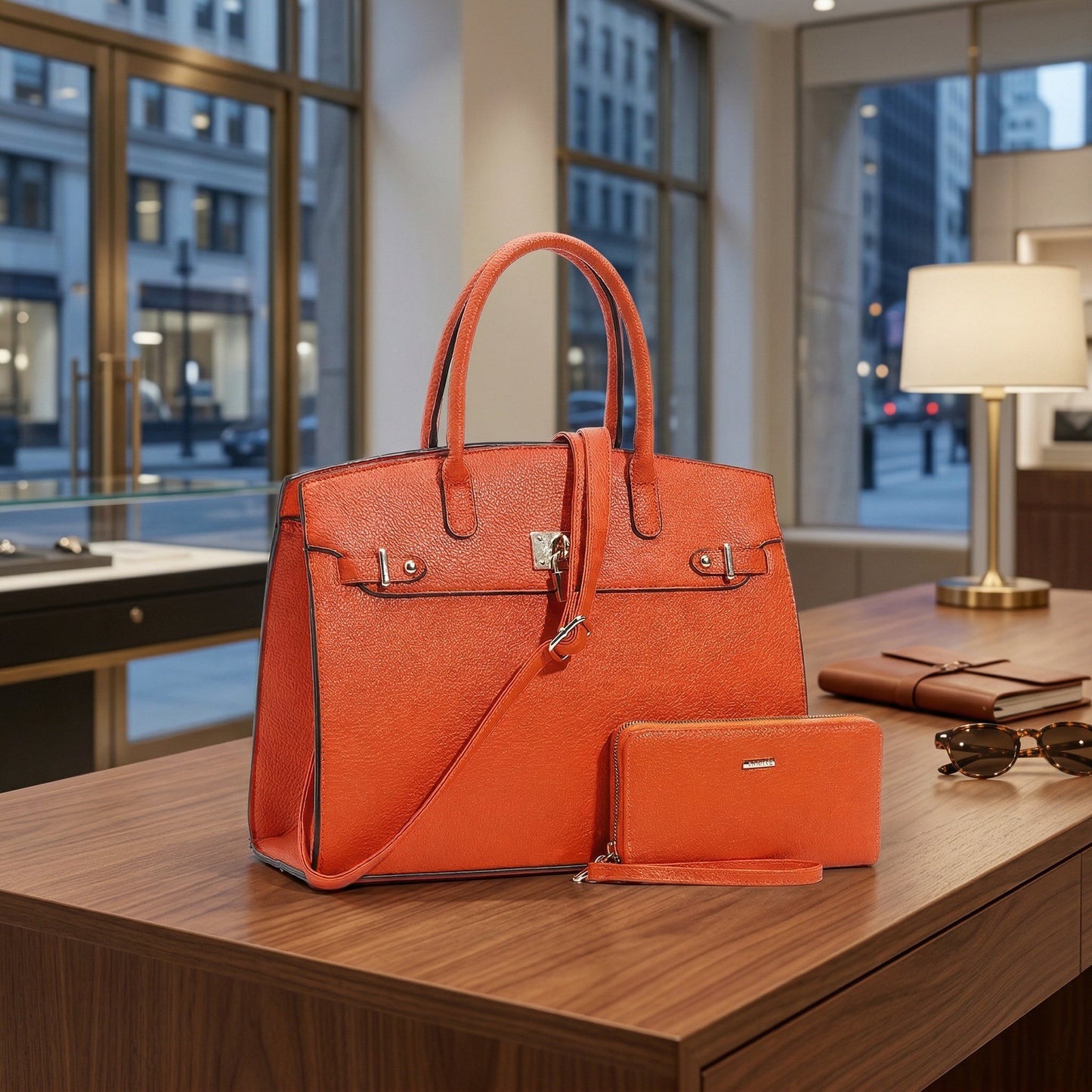 Women's Wallet – for Work & Everyday Use, Top Handle Set Matching Zipper – detail view 21