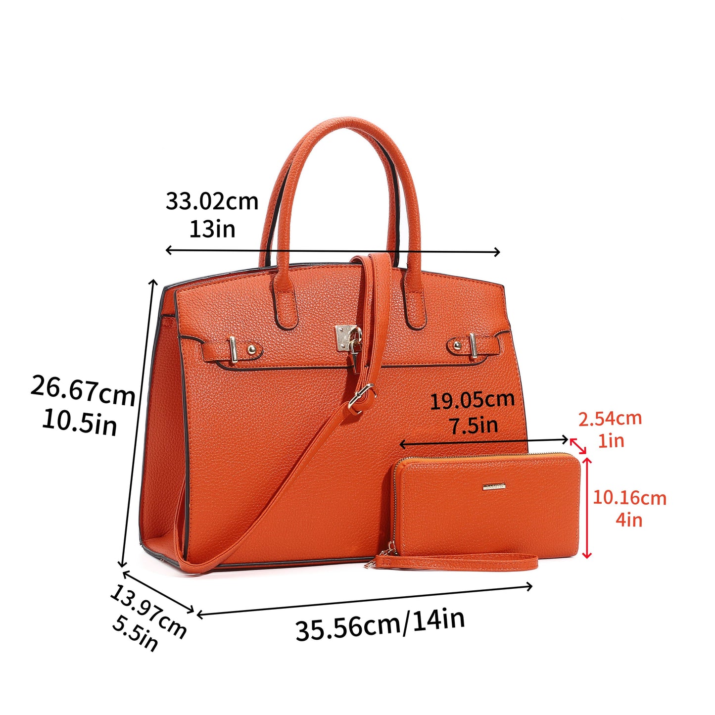 Women's Wallet – for Work & Everyday Use, Top Handle Set Matching Zipper – detail view 24