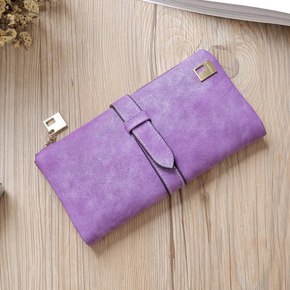 Women's Wallet – Frosted Long Clutch Retro Buckle – detail view 12