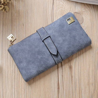 Women's Wallet – Frosted Long Clutch Retro Buckle – detail view 16
