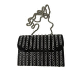 Black full diamond bag