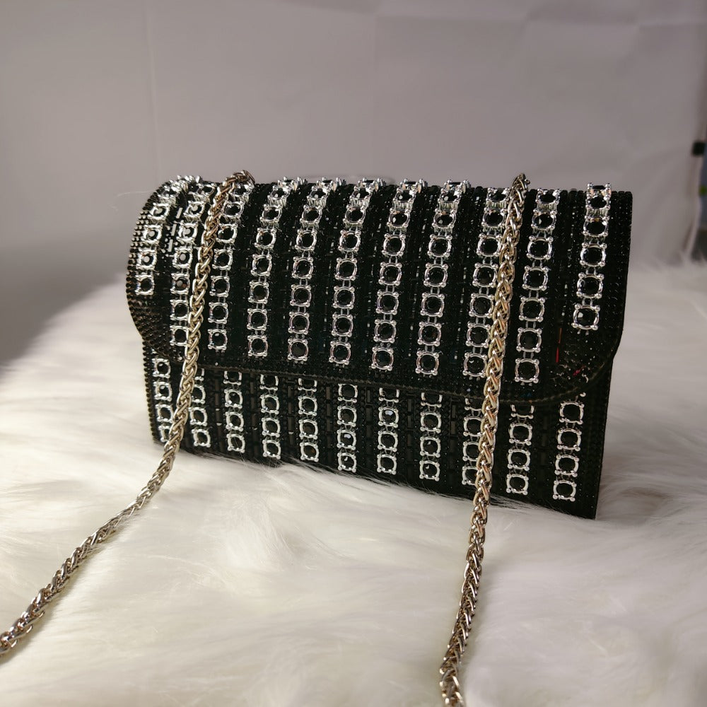 Women's Wallet – Full Diamond Rhinestone Evening Glitter – detail view 14