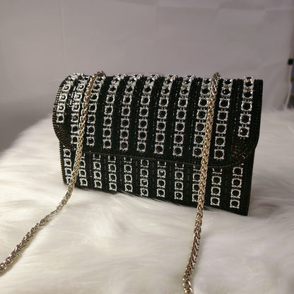 Women's Wallet – Full Diamond Rhinestone Evening Glitter – detail view 14