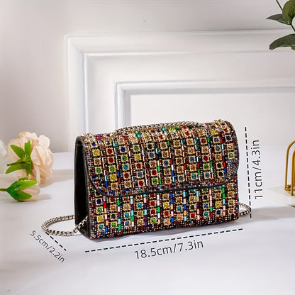 Women's Wallet – Full Diamond Rhinestone Evening Glitter – detail view 5