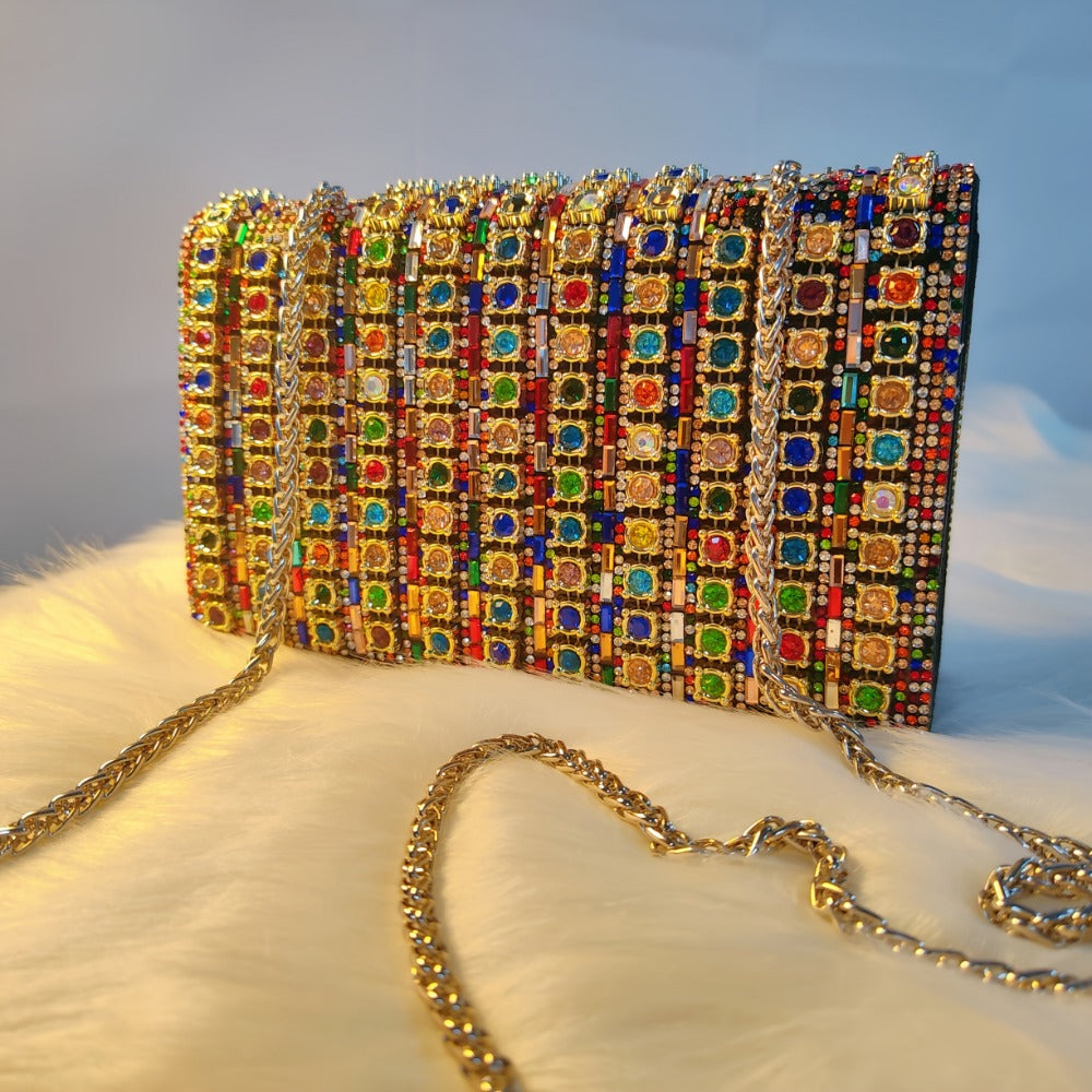 Women's Wallet – Full Diamond Rhinestone Evening Glitter – detail view 11