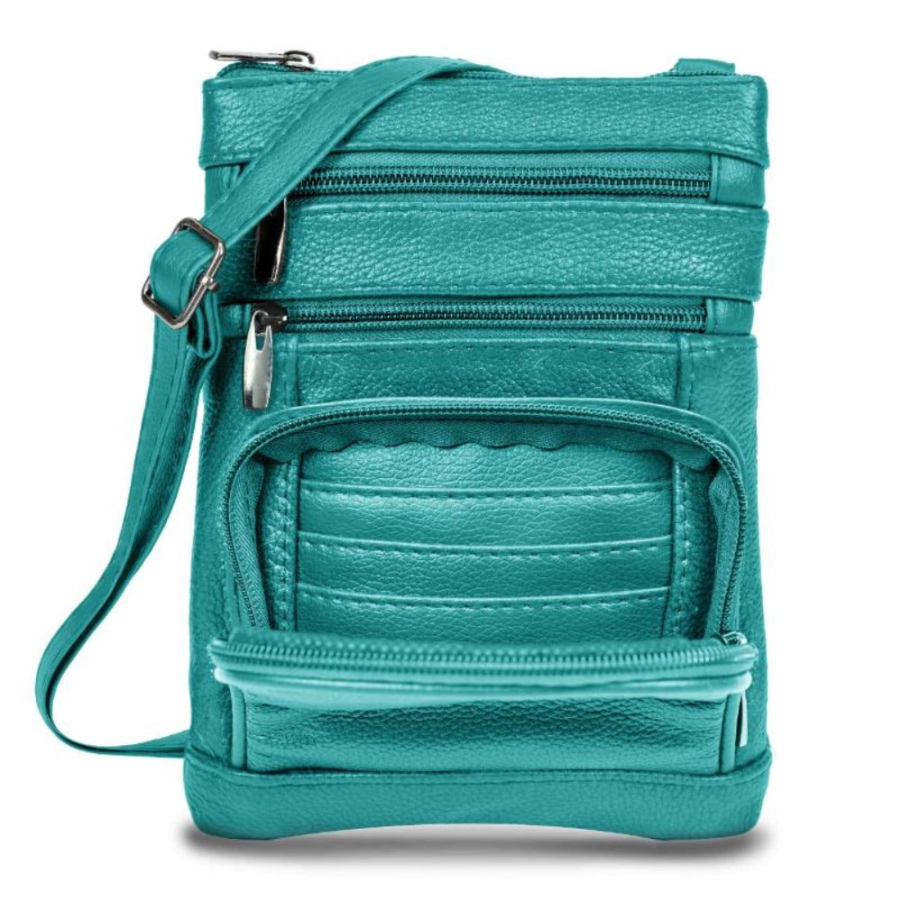 Women's Wallet – Genuine Leather, Multi Pocket, Adjustable Strap – detail view 9